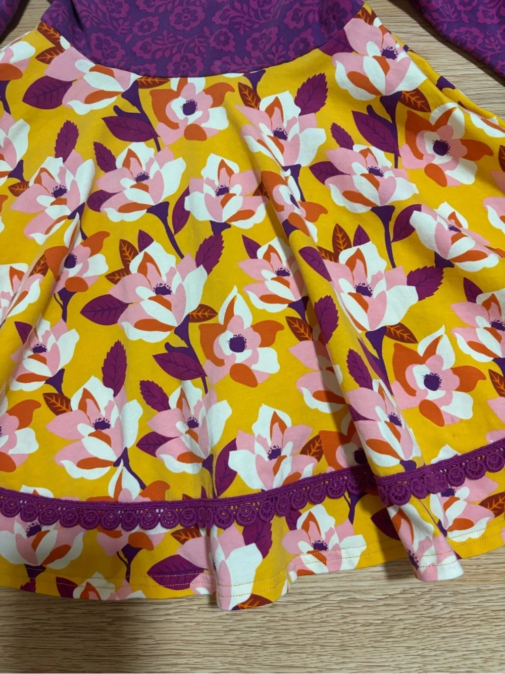 “Wildflower” dress with matching ruffles size 4
